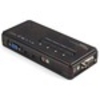 StarTech.com 4 Port Black USB KVM Switch Kit with Cables and Audio - 4 Port