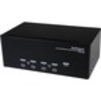 StarTech.com 4 Port Triple Monitor DVI USB KVM Switch with Audio & USB 2.0 Hub - 4 Port - Rack-mountable