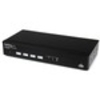 StarTech.com 4 Port USB DVI KVM Switch with DDM Fast Switching Technology and Cables - 4 Computer(s)