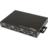 StarTech.com 4 Port Wall Mountable USB to Serial Adapter Hub with COM Retention - 1 x Type A Female USB 1.1 USB