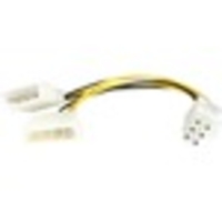 StarTech.com 6in LP4 to 6 Pin PCI Express Video Card Power Cable Adapter - 6 pin internal power (M) - 4 pin ATX12V (M) - 15.2 cm - For PCI Express Card