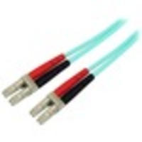 StarTech.com Aqua OM4 Duplex Multimode Fiber - 2m / 6 ft - 100 Gb - 50/125 - OM4 Fiber - LC to LC Fiber Patch Cable - First End: 2 x LC Male Network - Second End: 2