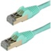 StarTech.com CAT6a Ethernet Cable - 1, 8m - Aqua Network Cable - Snagless RJ45 Cable - Ethernet Cord - 1, 8m / 6 ft - First End: 1 x RJ-45 Male Network - Second End: 1
