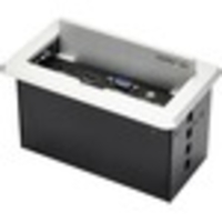 StarTech.com Conference Table Connectivity Pop up Box with AV and Data Ports - HDMI,  VGA,  DisplayPort to 4K HDMI Output (BOX4HDECP2) - Conference Table Connectivity