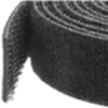 StarTech.com Hook-and-Loop Cable Management Tie - 100 ft. Bulk Roll - Black - Cut-to-Size Cable Wrap / Straps (HKLP100) - Organize the cables in your server rack or