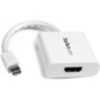 StarTech.com Mini DisplayPort to HDMI Video Adapter Converter,  White - DisplayPort/HDMI for Audio/Video Device