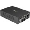 StarTech.com Multimode (MM) SC Fiber Media Converter for 10/100/1000 Network - 550m Range - Gigabit Ethernet - 850nm - Full Duplex (MCMGBSCMM055) - Convert and exten