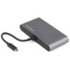 StarTech.com Thunderbolt 3 Mini Dock - Portable Dual Monitor TB3 Docking Station DisplayPort 4K 60Hz - 1x USB-A,  GbE - 28cm (11") Cable - Thunderbolt 3 mini dock - 4