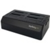 StarTech.com USB 3.0 to 4-Bay SATA 6Gbps Hard Drive Docking Station w/ UASP & Dual Fans - 2.5/3.5in SSD / HDD Dock - Serial ATA/600 Controller - 4 x Total Bay - 4 x