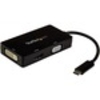 StarTech.com USB-C Multiport Adapter - 4K 30 Hz - USB C to HDMI / DVI / HDMI - USB C Adapter - USB C Dongle - USB C Hub