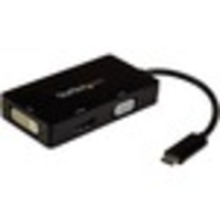 StarTech.com USB-C Multiport Adapter - 4K 30 Hz - USB C to HDMI / DVI / HDMI - USB C Adapter - USB C Dongle - USB C Hub