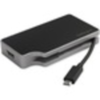 StarTech.com USB C Multiport Adapter with HDMI and VGA - 95W PD - Mac / Windows / Chrome - 4K - 1xA - GbE - USB-C Adapter - Hideaway Cable - Turn your laptop into a