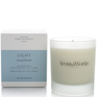 AromaWorks Light Range Candle - Spearmint and Lime 30cl