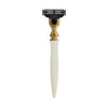 eShave 3 Blade Razor Gold Plated -White