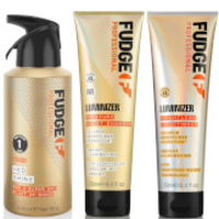 Fudge Professional Luminizer Shampoo,  Conditioner and Hed Shine Bundle (Worth £40.00)