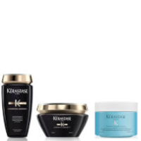 Kérastase Chronologiste Revitalising Shampoo,  Masque and Energising Scrub Trio