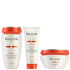 Kérastase Nutritive Bain Satin 1 250ml,  Nutritive Lait Vital and Masquintense Cheveux Fins For Thin Hair 200ml