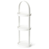 Wireworks Gloss White 3 Tray Round Caddy
