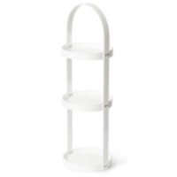 Wireworks Gloss White 3 Tray Round Caddy