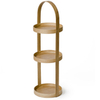 Wireworks Natural Oak 3 Tray Round Caddy