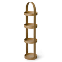 Wireworks Natural Oak 4 Tray Round Caddy