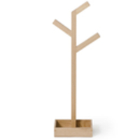 Wireworks Natural Oak Towel Rail Branch